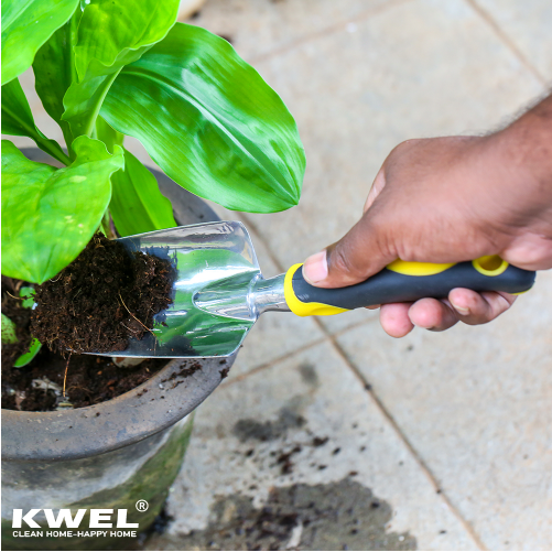 KWEL Garden Tools for Home Gardening,Weeder,Trowel big, Cultivator, Aluminum Heads and Ergonomic Handles, Tools Kit Set (Multi)