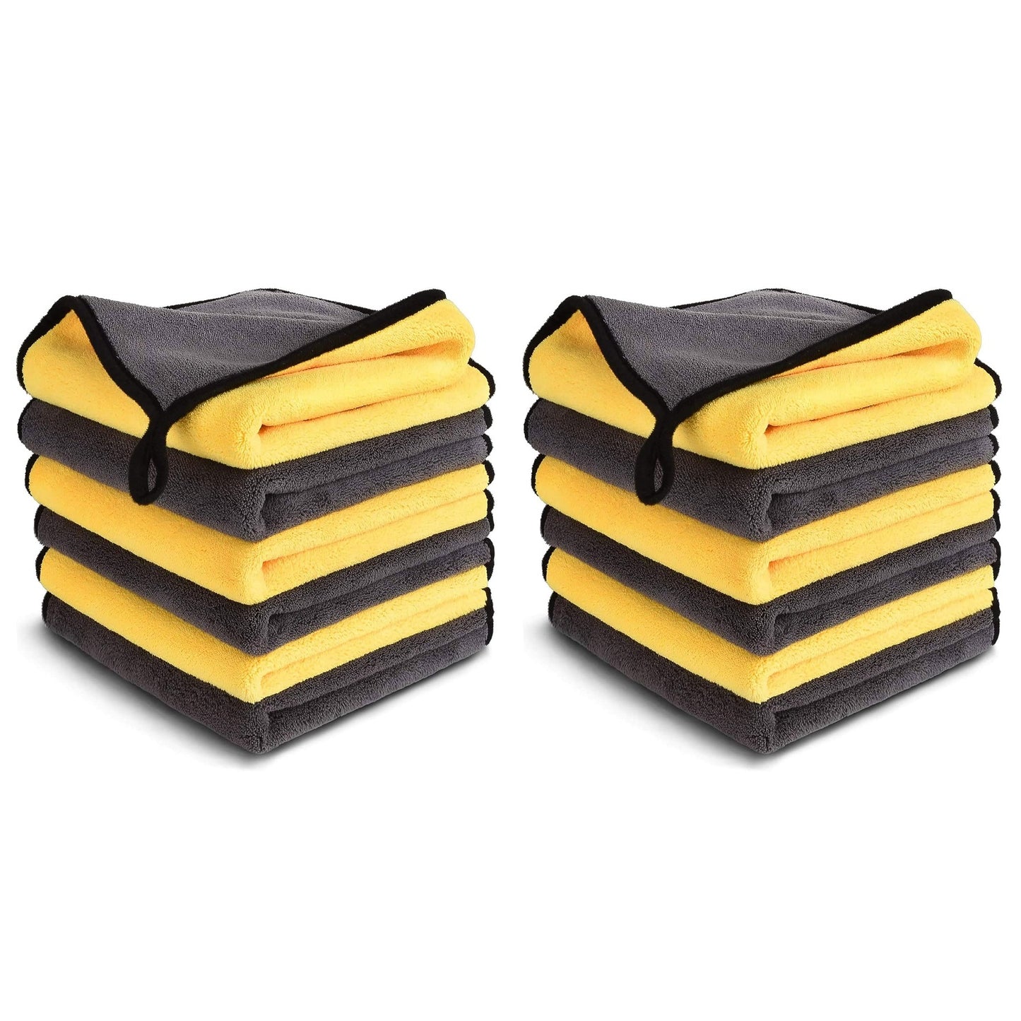 KWEL Microfiber Cleaning Cloths for Face Towel Soft Napkin 40x40cms 600GSM Multicolor.
