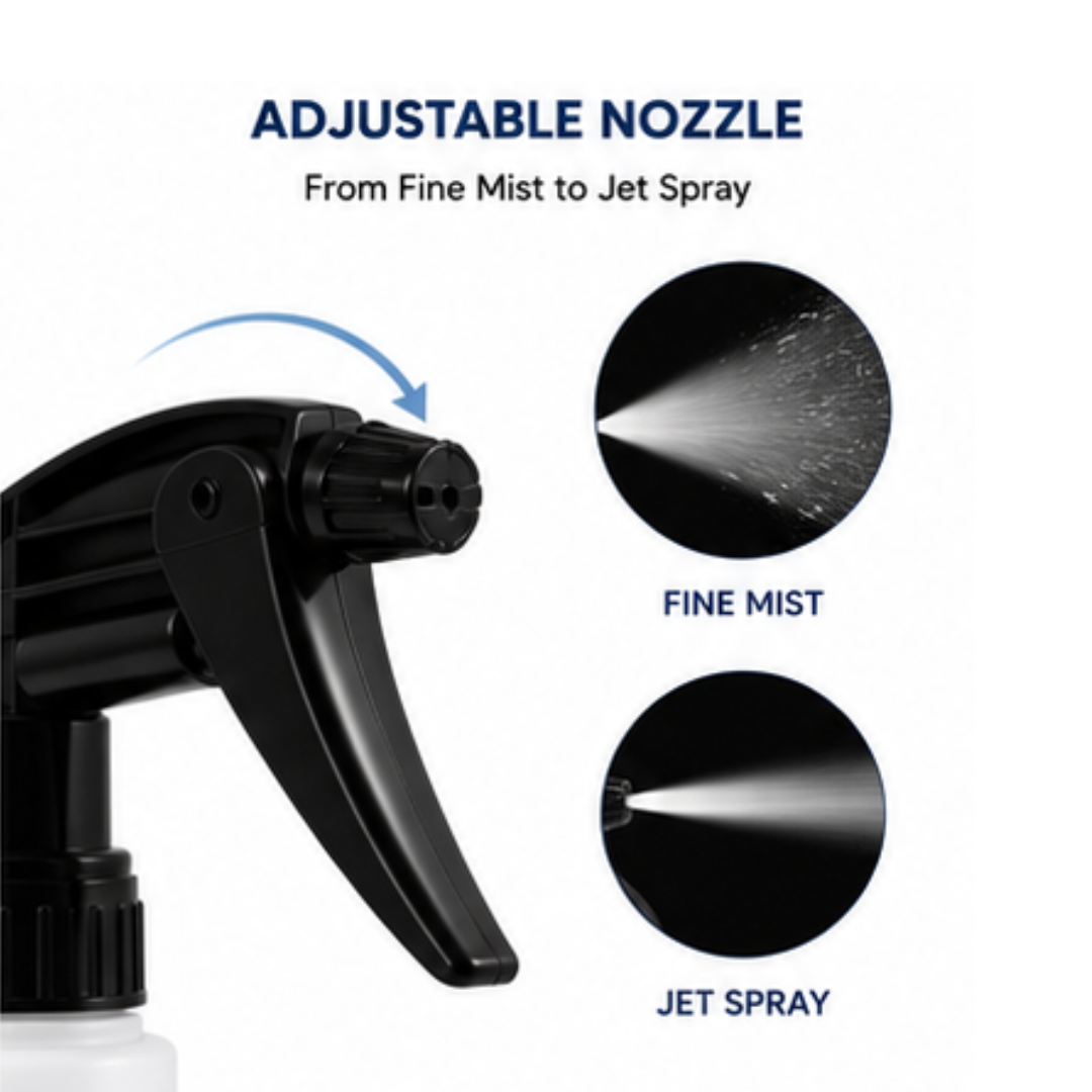 KWEL 1 Litre Heavy Duty Spray Bottle | Adjustable Trigger Sprayer for Home, Garden & Cleaning Use | Durable Multipurpose Water Sprayer Bottle | Pack of 1