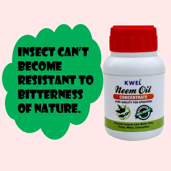 KWEL 100ml Neem Oil for Plants Organic eco-Friendly Pesticide to Reduce with Complete Plant Nutrient Contains Essential Plant nutrients 75ml (Pack of 1)