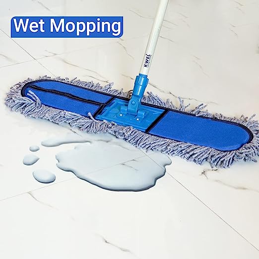 KWEL Dry Floor Mop Set for Cleaning Living Room Office Home.
