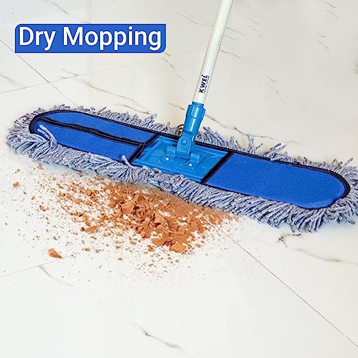 KWEL Dry Floor Mop Set for Cleaning Living Room Office Home.