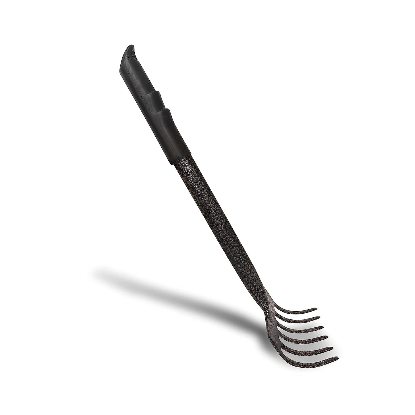 KWEL - Garden 6 Teeth Rake for Quick Clean Up of Lawn and Yard, Garden Leaf Rake