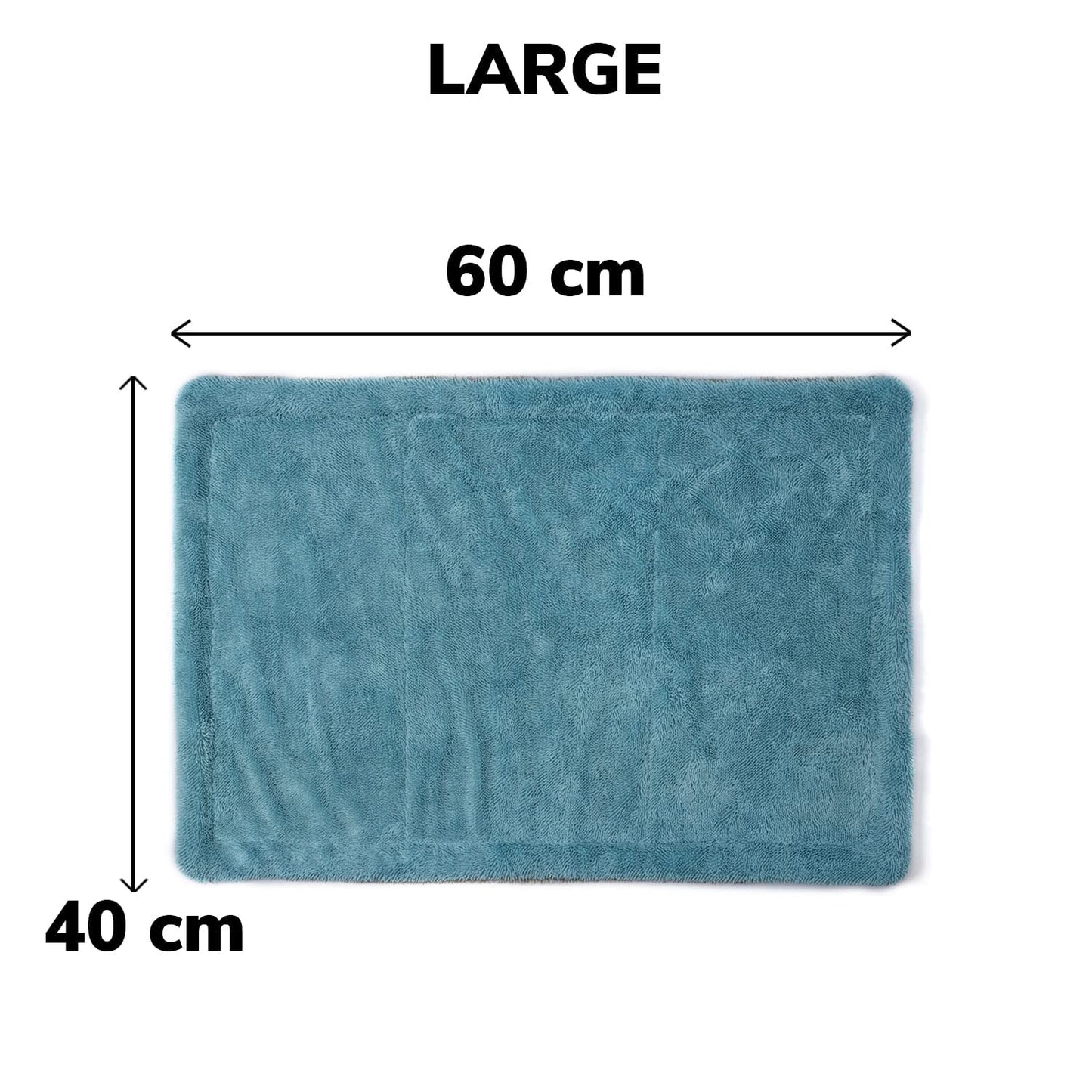 KWEL Microfiber Cloth for Car - Puremagic 1200 GSM Twisted Loop Super Absorbent Towel - Edgeless Design with Plush Pile, Lint Free Cloth for Drying & Detailing, Transparent
