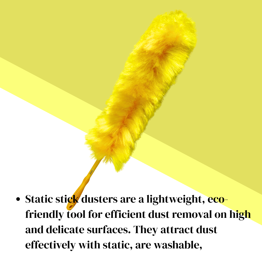 KWEL Statistic Feather Duster for Easy Cleaning Suitable for Office/Car/Home and More (Multicolor - Pack of 1)