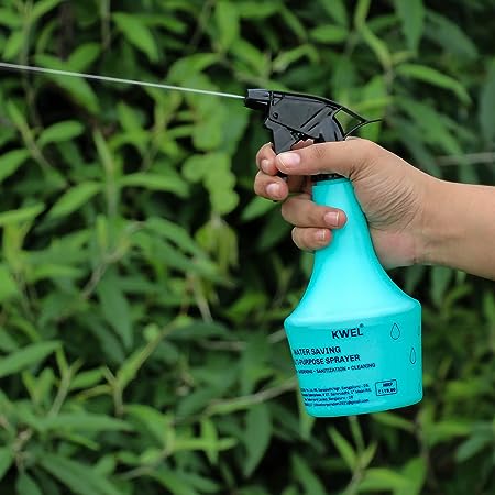 Kwel Spray Bottle (Aqua) 500 Ml Trigger Spray Bottle For Liquid Sprayer Unbreakable Plastic Multipurpose Sanitizer Spray Bottle (Blue | Pack Of 3), Hand Powered