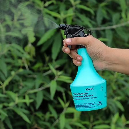 Kwel Spray Bottle (Aqua) 500 Ml Trigger Spray Bottle For Liquid Sprayer Unbreakable Plastic Multipurpose Sanitizer Spray Bottle (Blue | Pack Of 3), Hand Powered