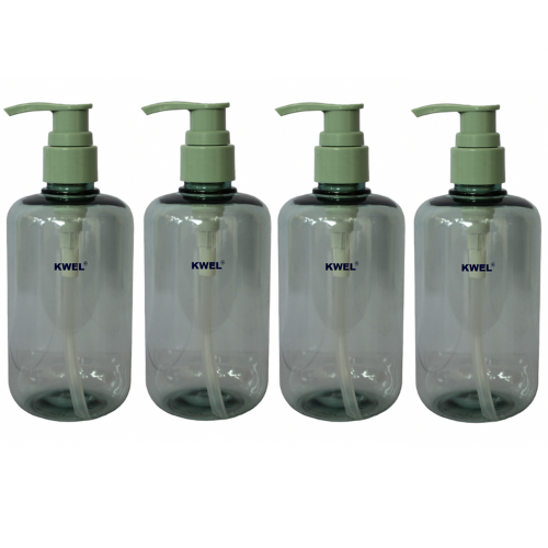 KWEL 300ml Lotion Pump Bottle Dispenser, Refillable Containers for Liquids,(Green)