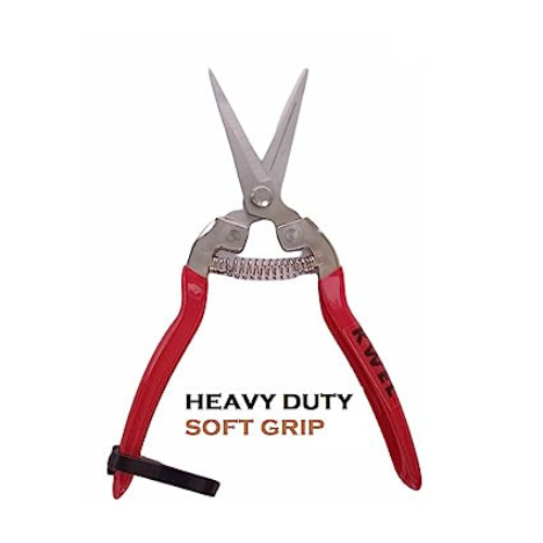 KWEL® Hedge Shear PVC Handle Lawn or Grass Cutter, Hedge Shear 10 inches Cutting Blade, Plastic PVC Handle