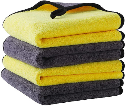 KWEL Microfiber Cleaning Cloths for Face Towel Soft Napkin 40x40cms 400 GSM Multicolor.