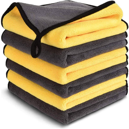 KWEL Microfiber Cleaning Cloths for Face Towel Soft Napkin 40x40cms 400 GSM Multicolor.