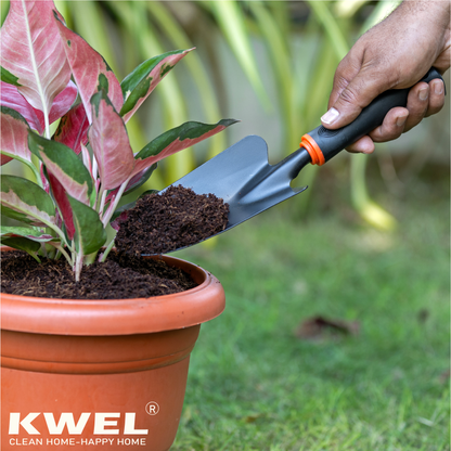 home garden tools set KWEL Garden Tools for Home Gardening, Trowel big, Cultivator, Metal He – Kwel Shop