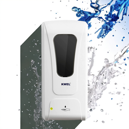 KWEL Wall-Mounted Foam Spray Dispenser Automatic Sensor Hand Cleaner Induction Soap Dispenser 1000ML (Batteries not Included) Pack of 1