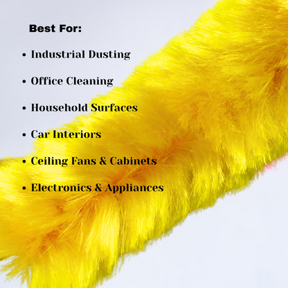 KWEL Statistic Feather Duster for Easy Cleaning Suitable for Office/Car/Home and More (Multicolor - Pack of 1)