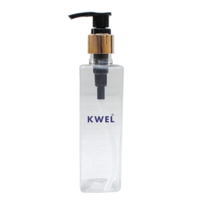 KWEL Empty Transparent Refillable Pump Bottles, Durable Refillable Containers for Liquid Soap, Shampoo,Lotions,Sanitizer,Hand wash, 200ml (Pack of 3)