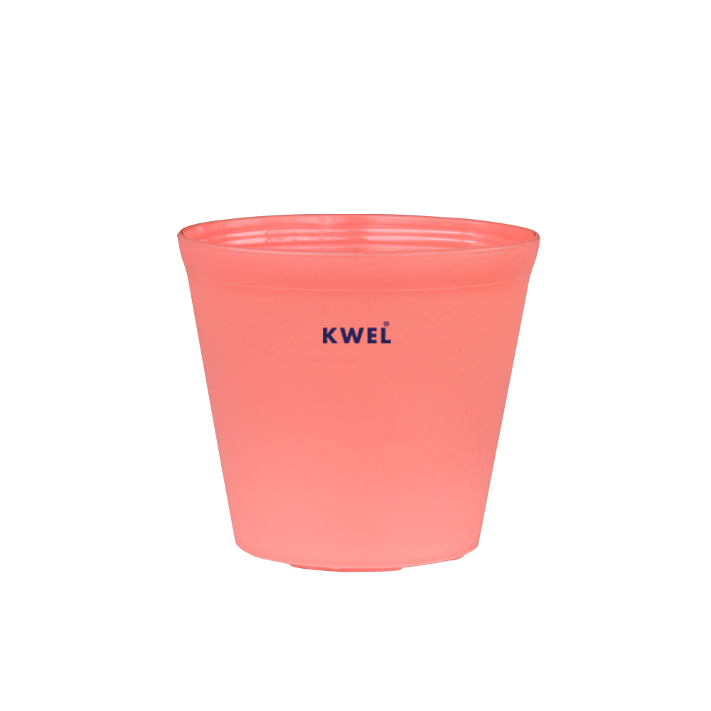 KWEL N Pot for Home Garden | Planters for Outdoor Balcony and Nursery | Flower Planting Pots Peach Colour