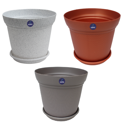 KWEL Aura Planter 8" Pots for Indoor & Outdoor Plants, Home, Office Décor, Multicolor.