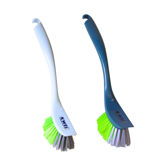 KWEL Plastic Dishwashing, Wash Basin, Sink Cleaning Brush Kitchen Cleaning Sink Brush (Multicolor, Pack of 2)
