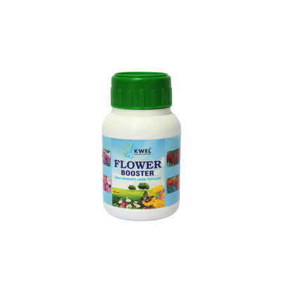 KWEL Flower Booser to enhance & stimulate flower growth. Liquid Fertilizer for all flower varieties - 100ml (Pack of 1) with 10ml Measuring Cup 1Piece