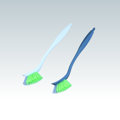 KWEL Sink, Wash Basin Cleaning Brush with Plastic Handle/Nylon Brush (Pack of 2)