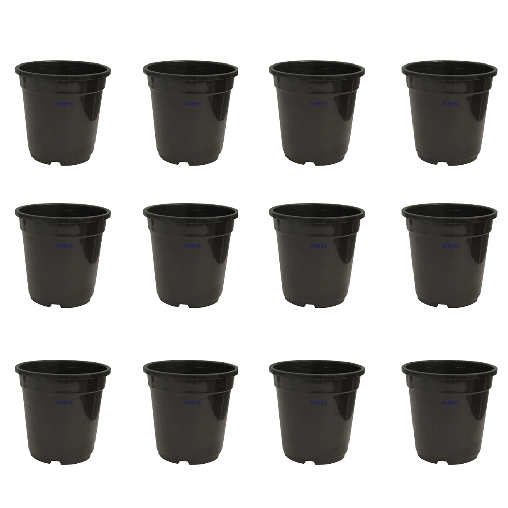 KWEL Nursery Pot 5-inch Plastic - Pack of 12