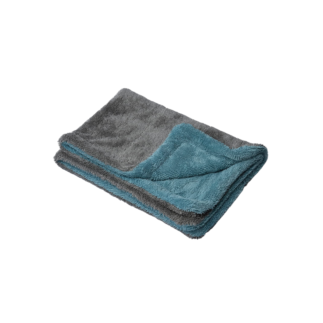 KWEL Microfiber Cloth for Car - Puremagic 1200 GSM Twisted Loop Super Absorbent Towel - Edgeless Design with Plush Pile, Lint Free Cloth for Drying & Detailing, Transparent