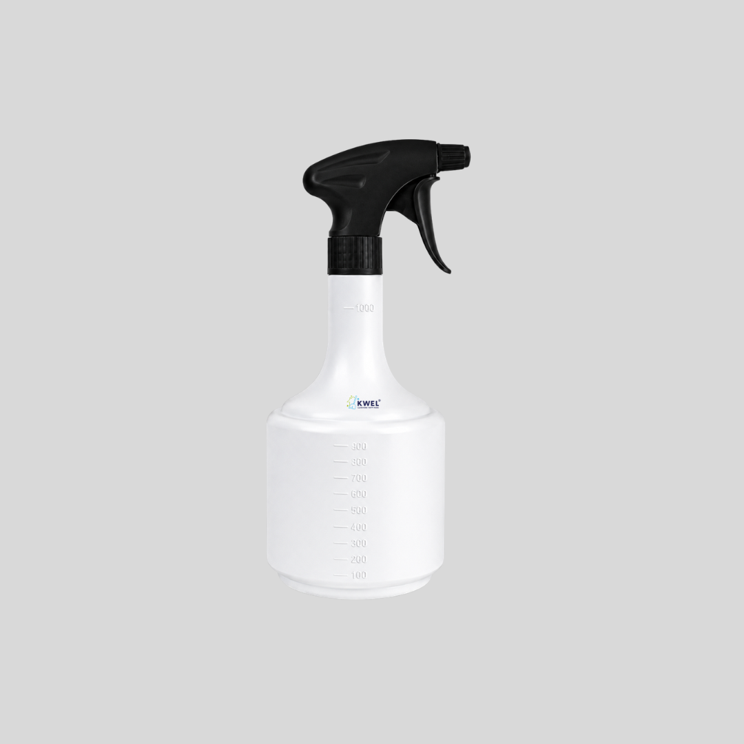 KWEL 1 Litre Heavy Duty Spray Bottle with Adjustable Mist & Jet Nozzle | Multipurpose Trigger Sprayer