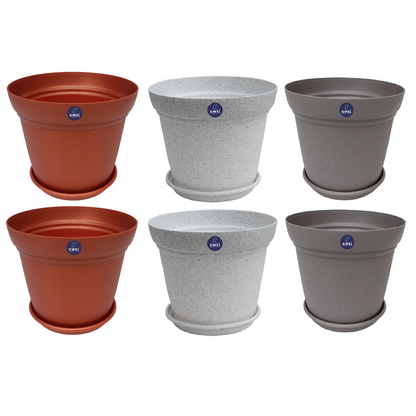 KWEL Aura Planter 10" Pots for Indoor & Outdoor Plants, Home, Office Décor, Multicolor.