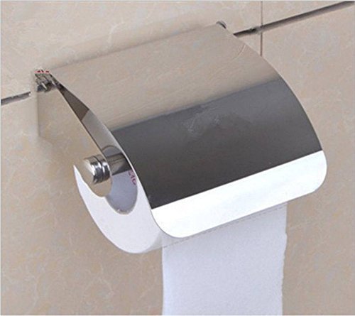 KWEL SS Wall-Mounted Bathroom Tissue Roll Dispenser (Small Size) Pack of 1 with 2pkt Tissue