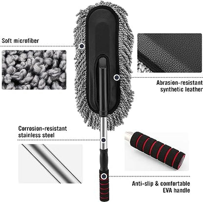 KWEL Dusting & Detailing Microfiber Duster for Car Cleaning