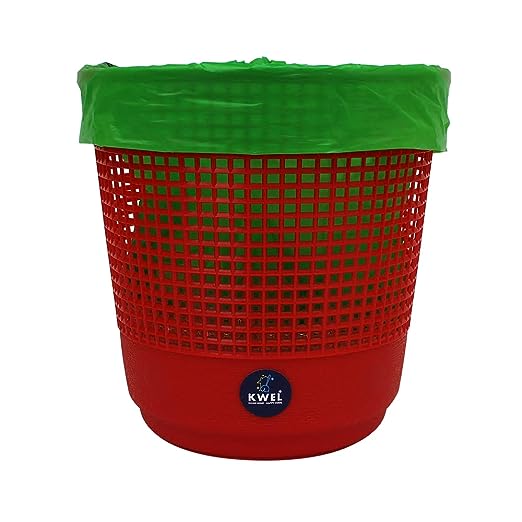 KWEL Mesh Dustbin Garbage Bin for Office use, School, Bedroom, Kids Room, Home, Multi Purpose - Multicolor