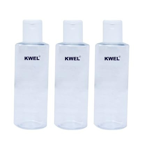 KWEL 300ml Refillable Empty Clear Plastic Sample Mini Bottle With Flip Caps For Fine Drop Liquid Atomizer Sanitizer Air Travel Lotions Beauty Makeup