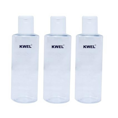 KWEL 300ml Refillable Empty Clear Plastic Sample Mini Bottle With Flip Caps For Fine Drop Liquid Atomizer Sanitizer Air Travel Lotions Beauty Makeup