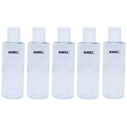 KWEL 300ml Refillable Empty Clear Plastic Sample Mini Bottle With Flip Caps For Fine Drop Liquid Atomizer Sanitizer Air Travel Lotions Beauty Makeup