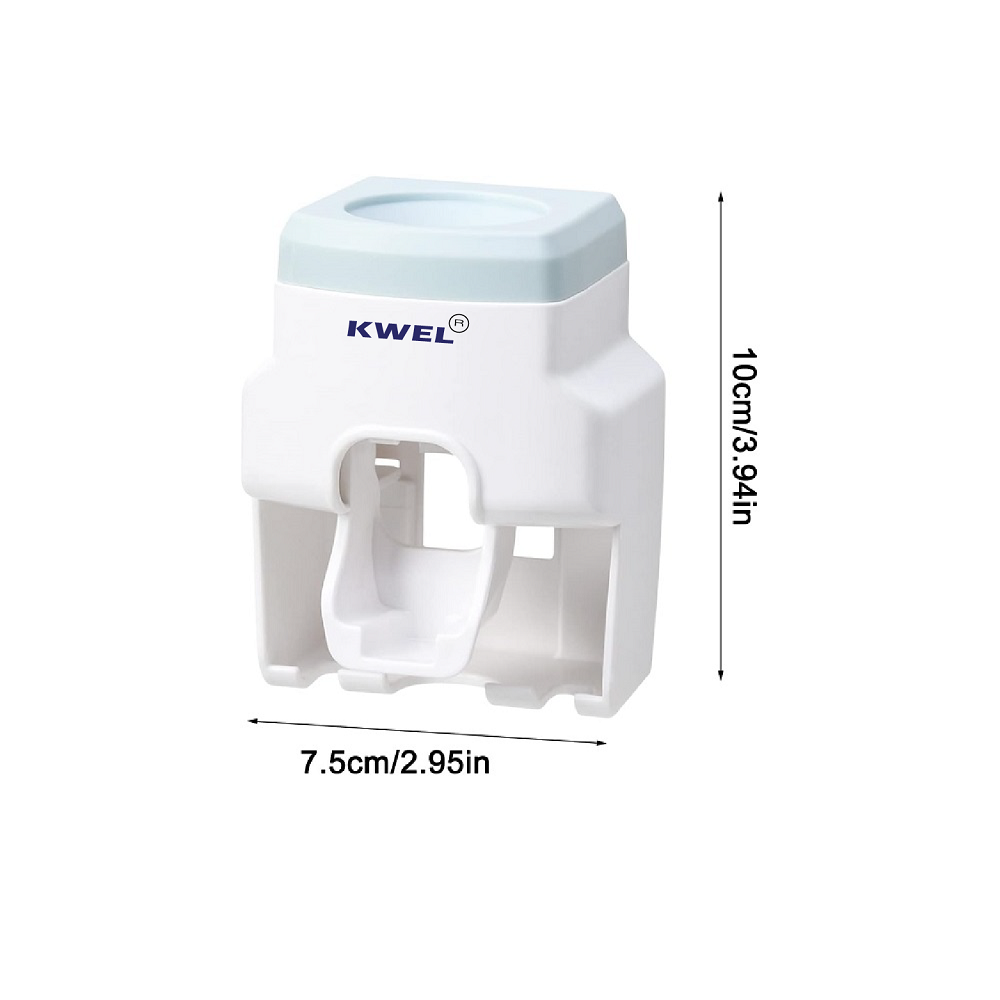 KWEL Toothpaste Squeeze Holder Wall Mount Hole-Free, (Multicolor)