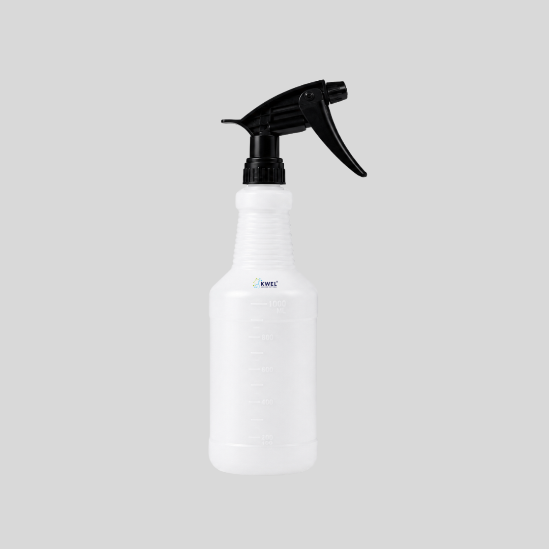 KWEL 1 Litre Heavy Duty Spray Bottle | Adjustable Trigger Sprayer for Home, Garden & Cleaning Use | Durable Multipurpose Water Sprayer Bottle | Pack of 1