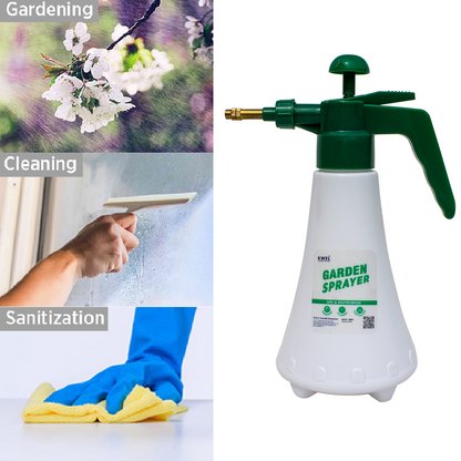 KWEL Pressure Pump Sprayer for Home Garden Plants - 1 LTR. (White) with Combo Plant Nutrient 75ml (Pack of 1)