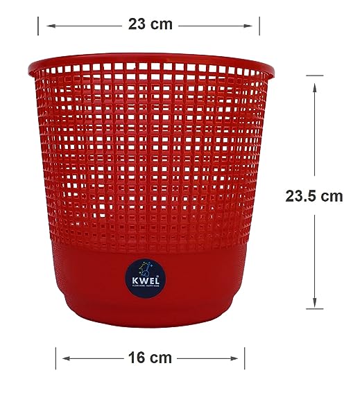 KWEL Mesh Dustbin Garbage Bin for Office use, School, Bedroom, Kids Room, Home, Multi Purpose - Multicolor