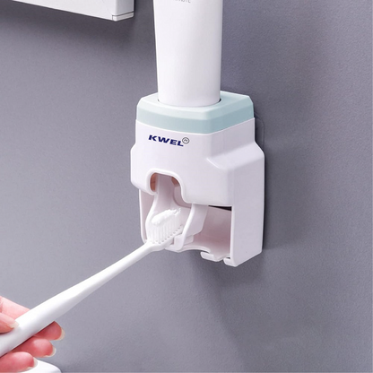 KWEL Toothpaste Squeeze Holder Wall Mount Hole-Free, (Multicolor)