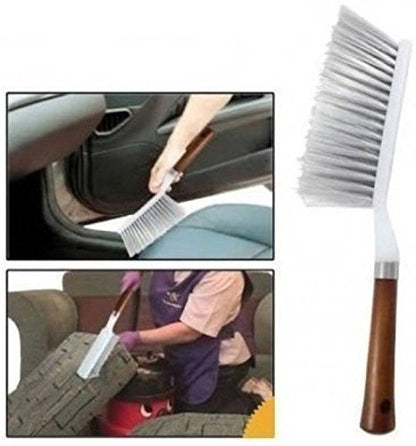 KWEL Bristles Long Soft Carpet Cleaning Brush for Tiles, Carpet, Bed, Sofa, Mattress, Window, Bathroom, Car Seat, Curtain, Cushion Dust Cleaner (Pack of 1)