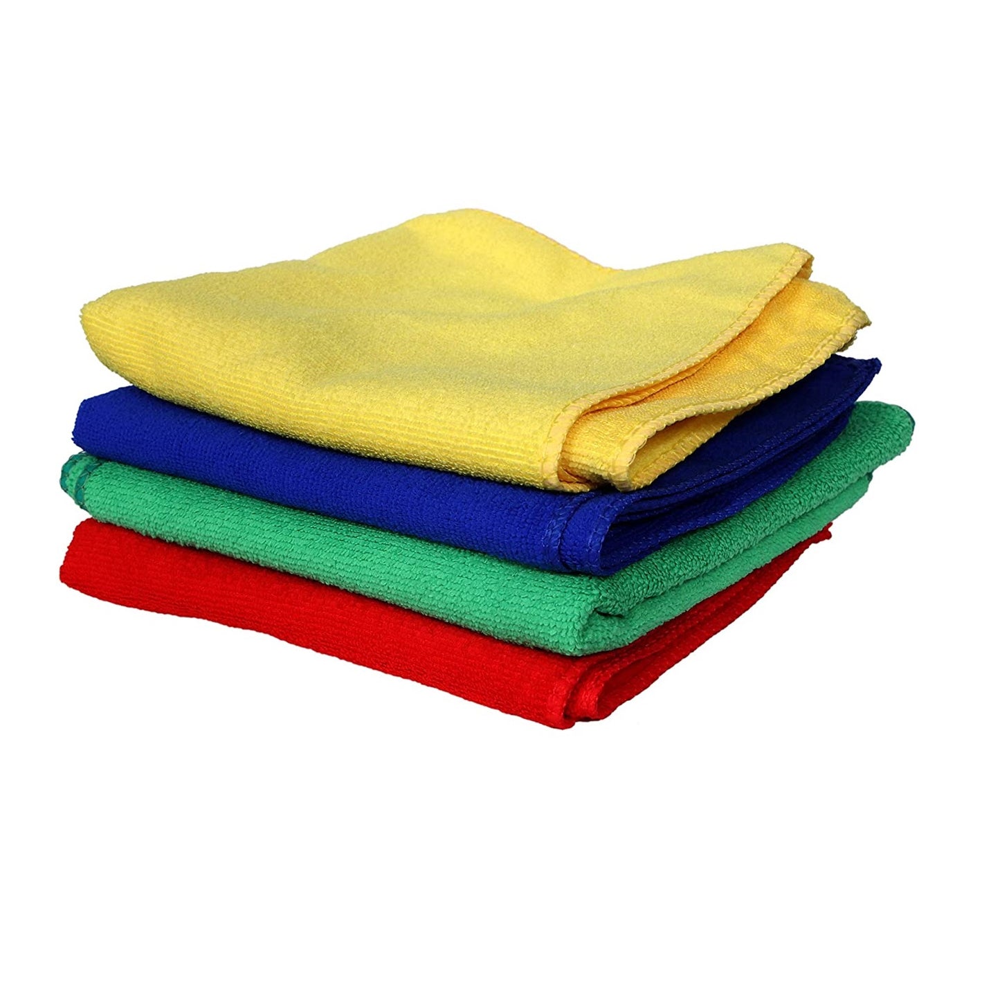 KWEL Microfiber Cloth for Car Bike Cleaning Polishing Washing (40x40 CM 280 GSM) Multi color