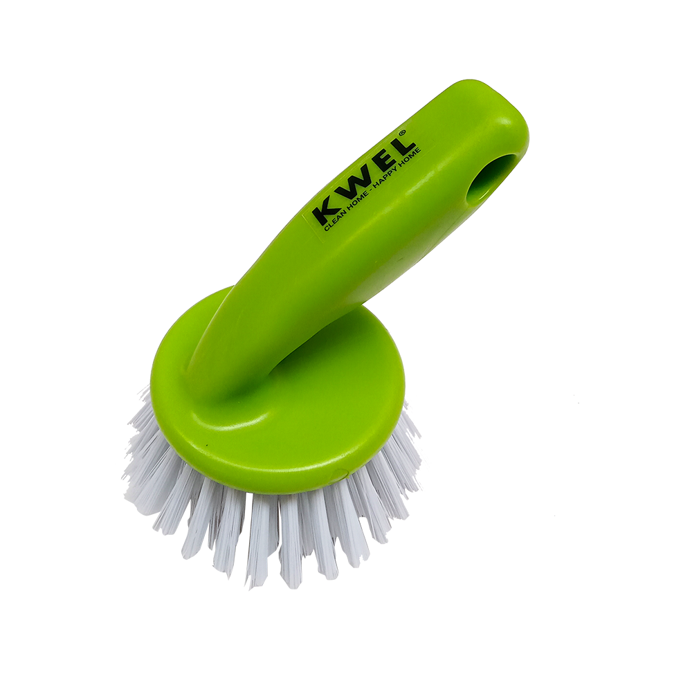 KWEL Multipurpose Cleaning Brush| Sink, Wash Basin Cleaning Brush with Plastic Handle/Nylon Brush| (Pack of 2)