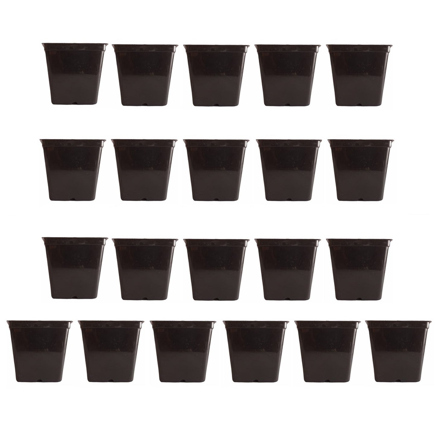 KWEL Square Nursery Pot 5inch Plastic Black Colour