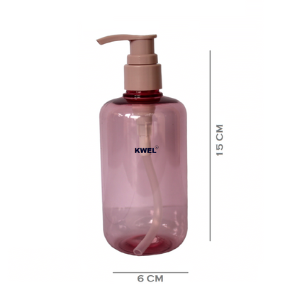 KWEL 300ml Lotion Pump Bottle Dispenser, Refillable Containers for Liquids,(Burgundy)