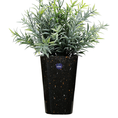 KWEL Elite11 Décor Pots for Indoor & Outdoor Plants, Home, Office Décor, Color Glossy Carbon Black