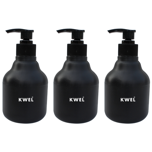 KWEL Empty Refillable Pump Bottles, Durable Refillable Containers for Liquid Soap, Shampoo,Lotions,Sanitizer,Hand wash, 250ml