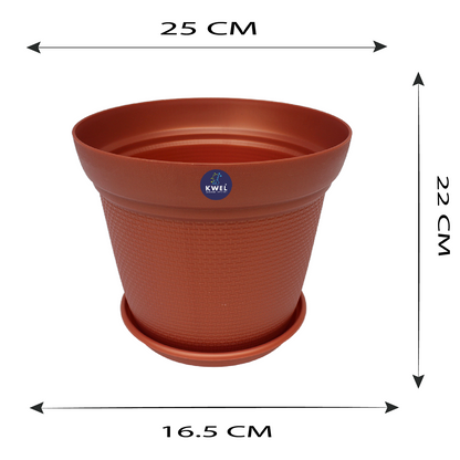 KWEL Aura Planter 10" Pots for Indoor & Outdoor Plants, Home, Office Décor, Multicolor.