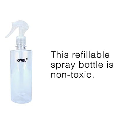 KWEL Empty Transparent Trigger Spray Bottle, Multi-purpose mist spray bottle 500ml (White)