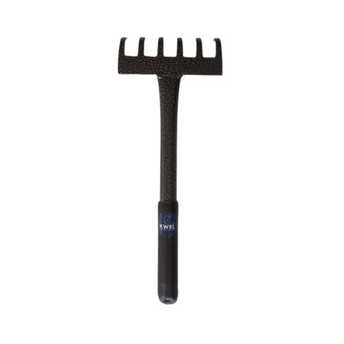 KWEL - Garden 6 Teeth Rake for Quick Clean Up of Lawn and Yard, Garden Leaf Rake