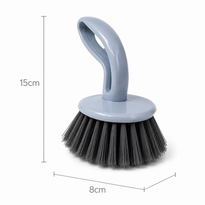 KWEL Kitchen & Bathroom Cleaning Brush | Plastic Sink Scrub Brush for Wash Basin, Tiles, Countertops & Dishes | Strong Bristles | Pack of 2 | Multicolor
